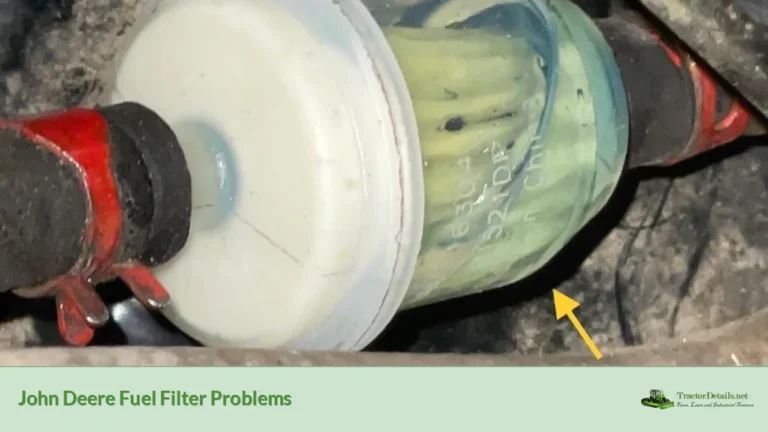 john deere fuel filter problems