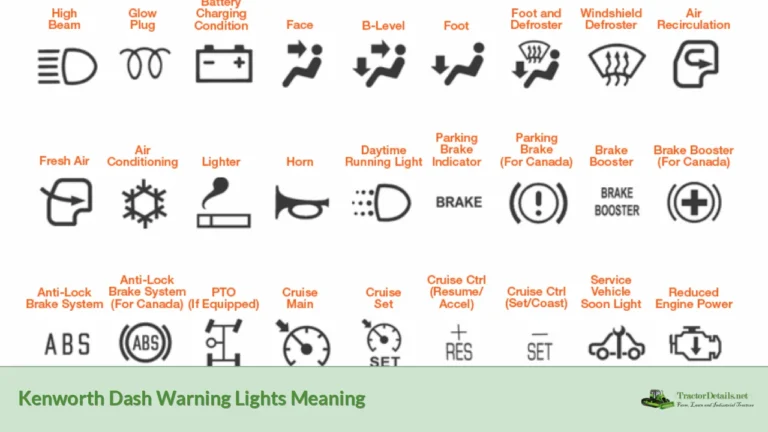 kenworth dash warning lights meaning