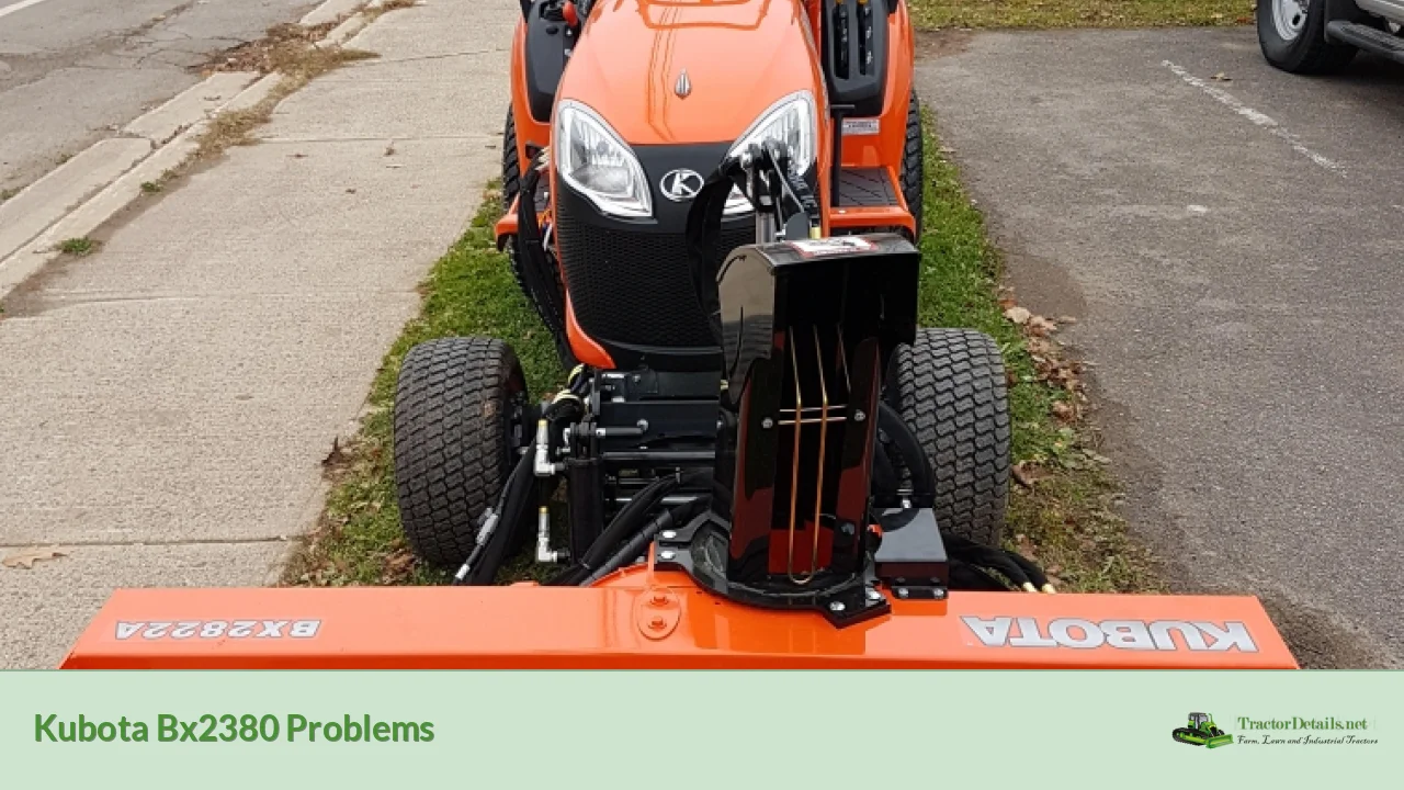 kubota bx2380 problems