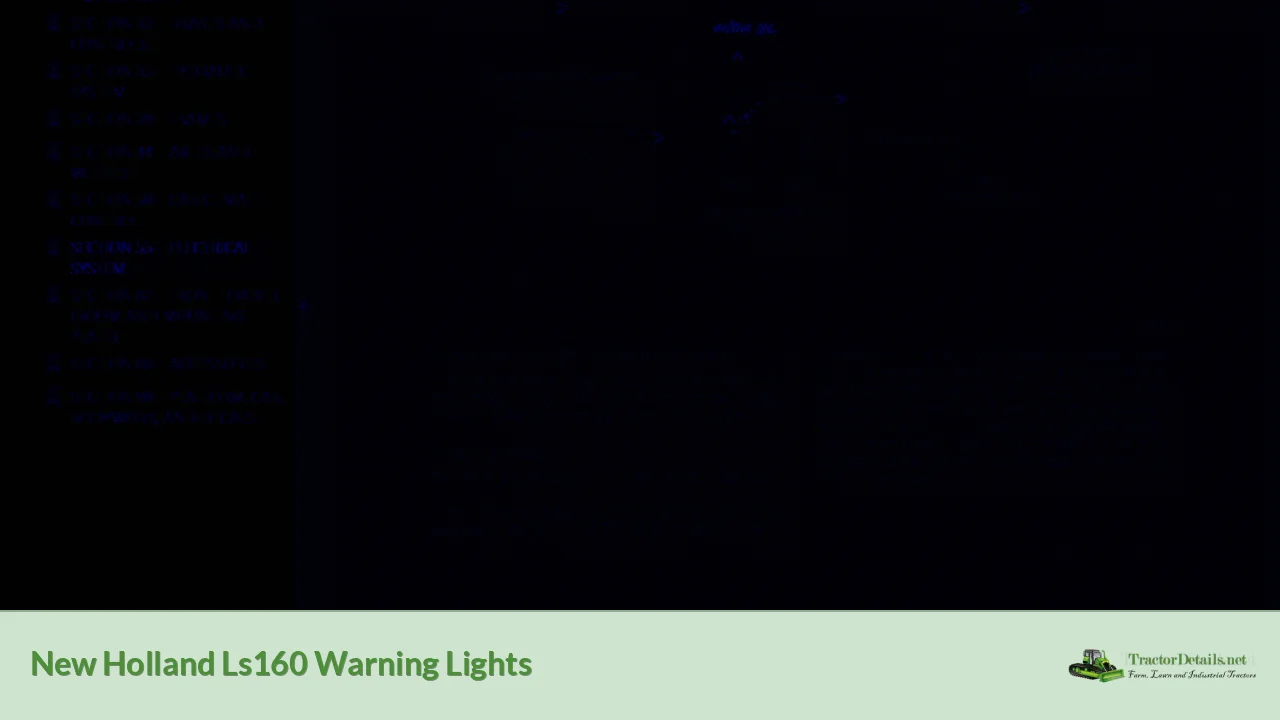 new holland ls160 warning lights