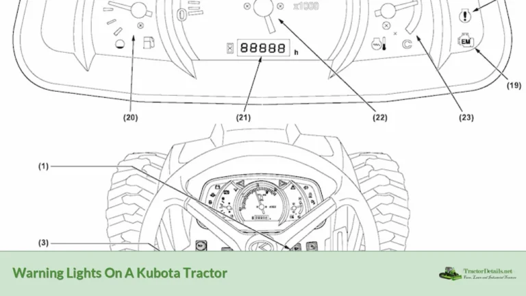 warning lights on a kubota tractor