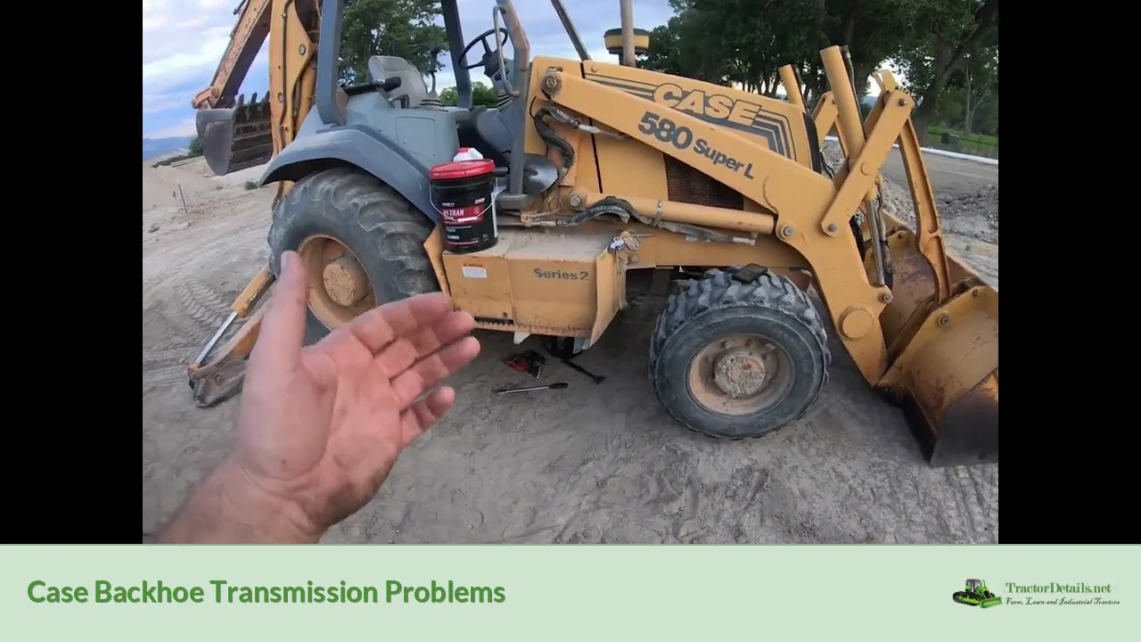 case backhoe transmission problems