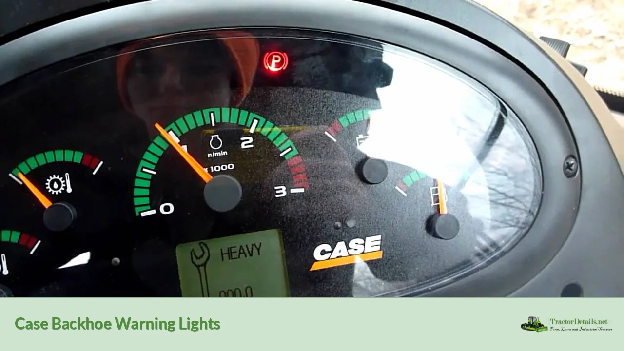 case backhoe warning lights