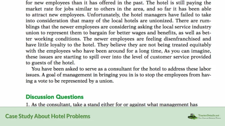 case study about hotel problems