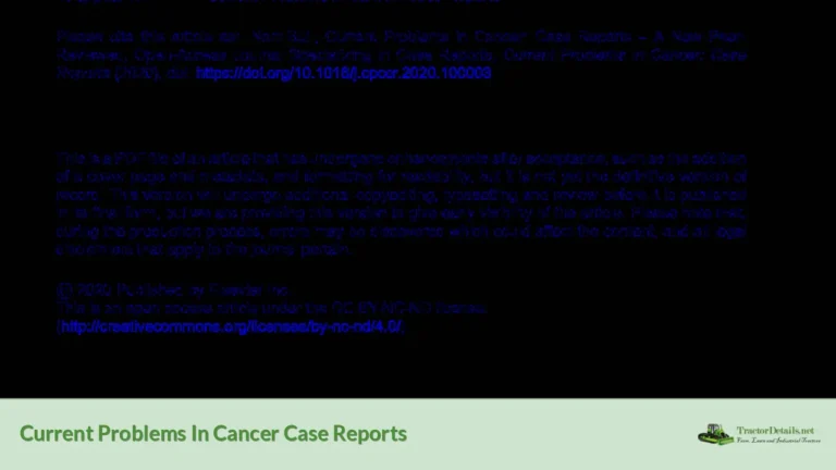 current problems in cancer case reports