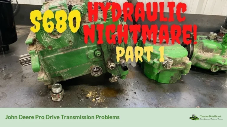 john deere pro drive transmission problems