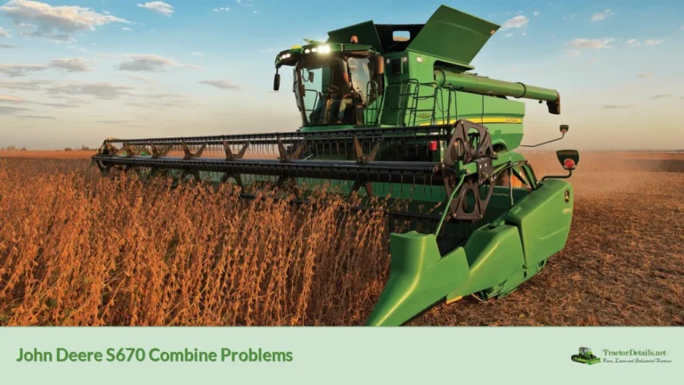 john deere s670 combine problems