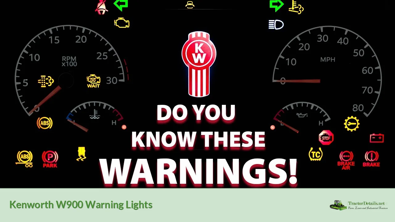 kenworth w900 warning lights