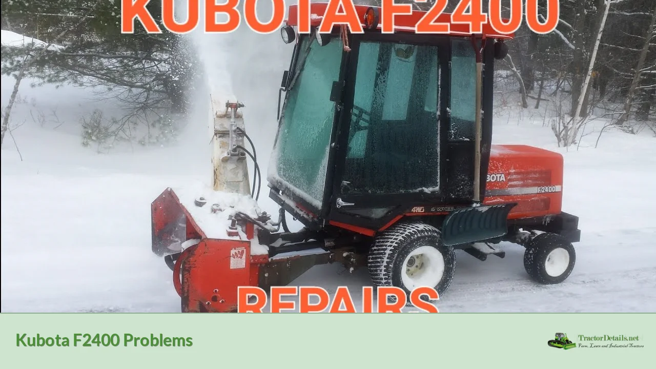 kubota f2400 problems