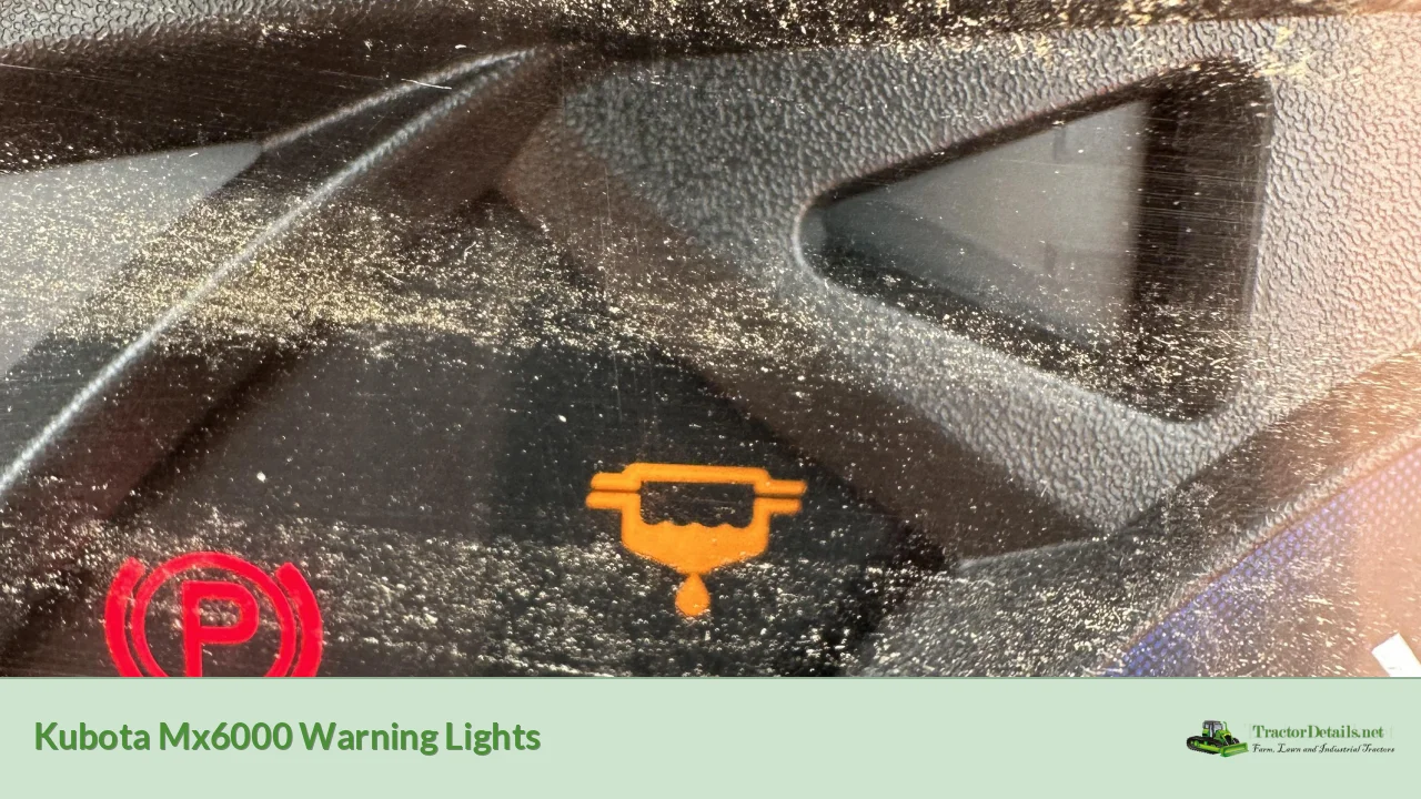 kubota mx6000 warning lights