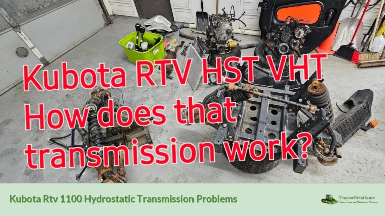 kubota rtv 1100 hydrostatic transmission problems