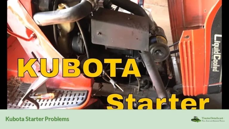 kubota starter problems