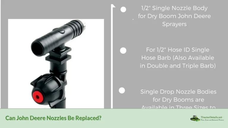 can john deere nozzles be replaced?