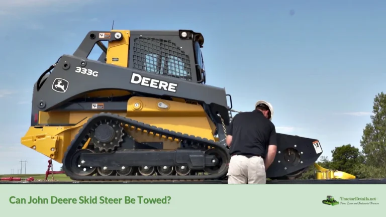 can john deere skid steer be towed?