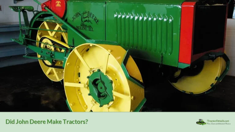 did john deere make tractors?