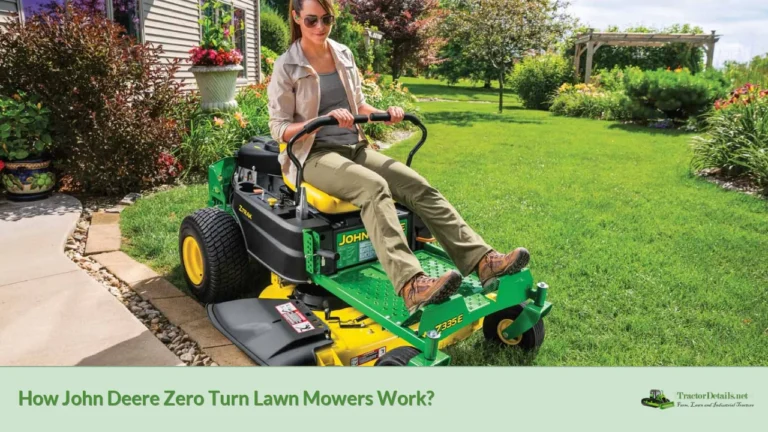 how john deere zero turn lawn mowers work?