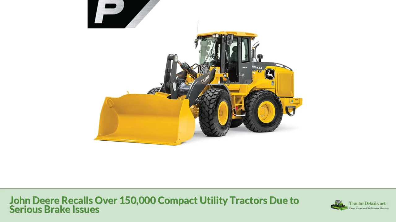 john deere recalls over 150,000 compact utility tractors due to serious brake issues