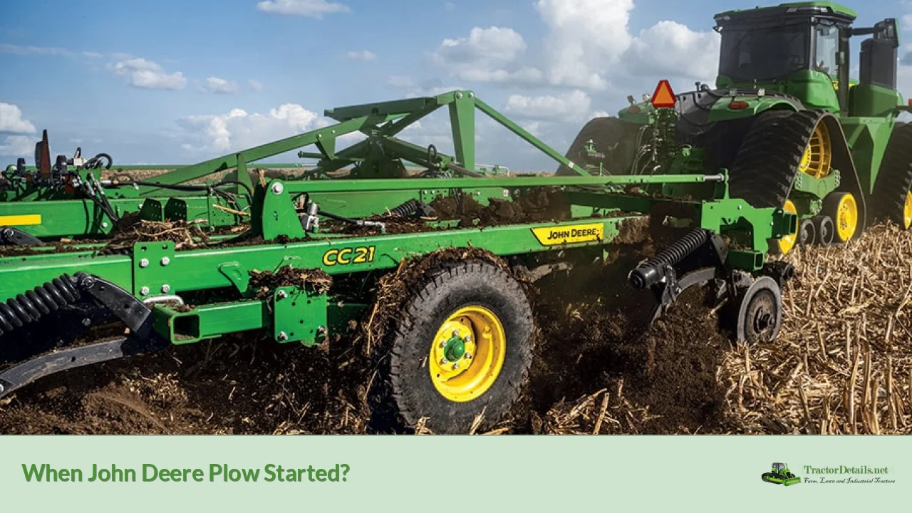 when john deere plow started?