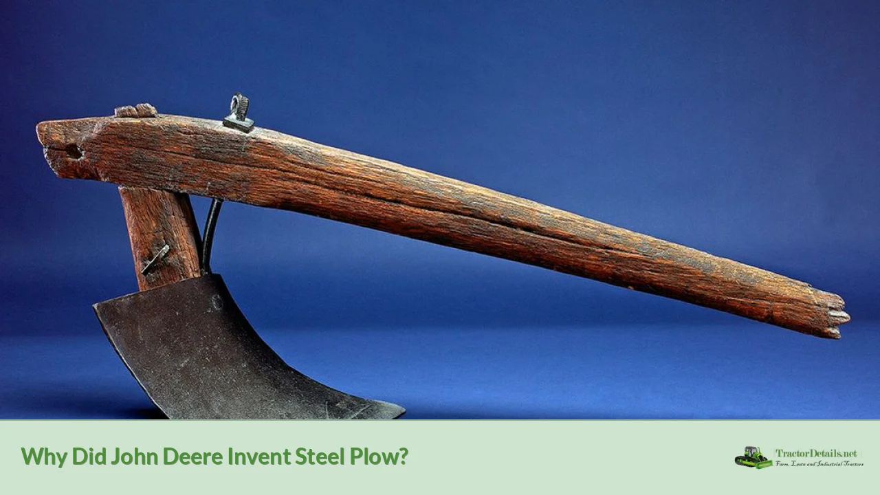 why did john deere invent steel plow?